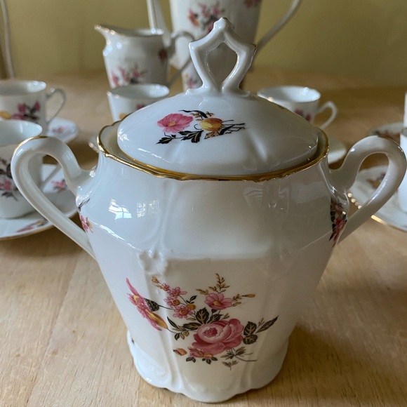 Limoges B et Cie porcelain coffee service circa 1965. 19 piece set - Picture 6 of 11